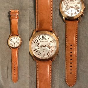 Michael Kors Camel Leather Watch